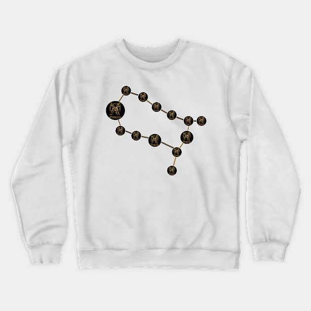 Gemini zodiac constellation Crewneck Sweatshirt by INDONESIA68